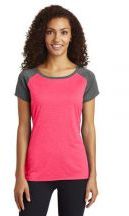 Sport-Tek � Ladies Heather-On-Heather Contender � Scoop Neck Tee